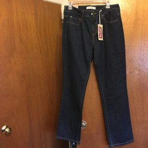 NWT Levi’s 505 dark wash jeans, 8 Short